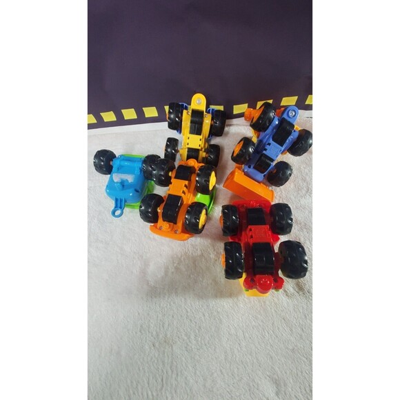 Coogan Huile Friction Powered Cars Push Go Trucks Construction Vehicles Toys Set - Picture 2 of 9